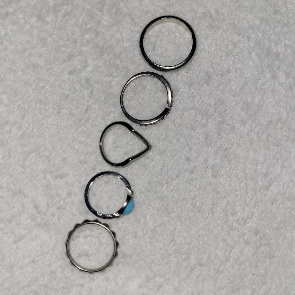 5 piece stackable ring set - Picture 3 of 4